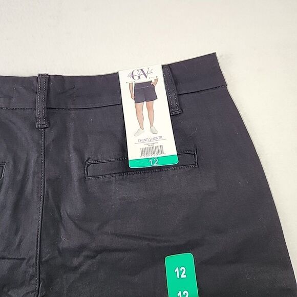 New - Gloria Vanderbilt Women's Chino Shorts Stretch Twill 5" Inseam Size 12 - Picture 7 of 12